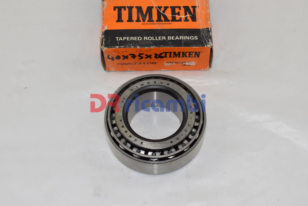 CUSCINETTO RUOTA PER FIAT DUCATO CITROEN PEUGEOT TIMKEN XAA33108 - D. 40x75x26