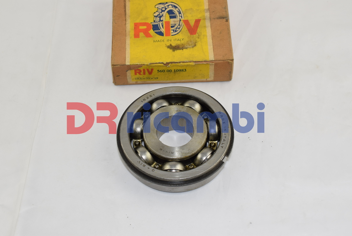 CUSCINETTO ALBERO PRIMARIO CAMBIO FIAT 1100 D R H 610983 RIV 10983 d. 25.5x75x19