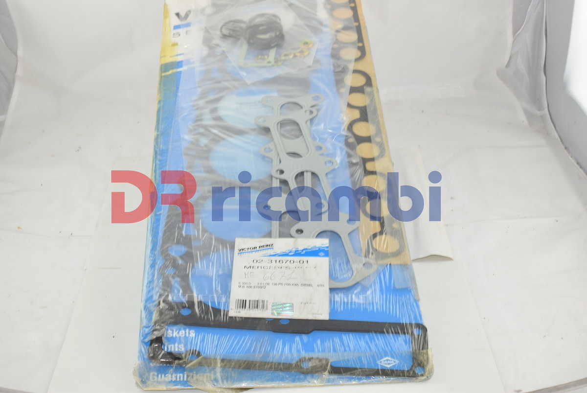 SERIE GUARNIZ SMERIGLIO TESTATA MERCEDES-BENZ CLASSE E  VICTOR REINZ 02-31670-01