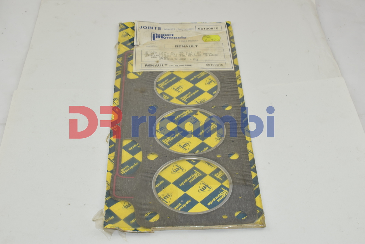 GUARNIZIONE TESTATA RENAULT R 9 11 SUPER 5 - FLOQUET MONOPOLE 66100815