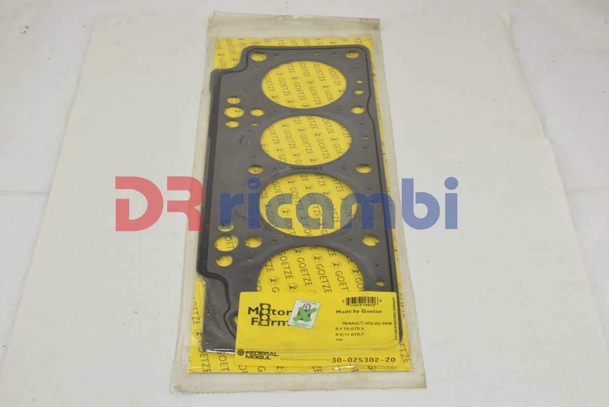 GUARNIZIONE TESTATA RENAULT CLIO R5 R9  - GOETZE 3002530220 30-025302-20