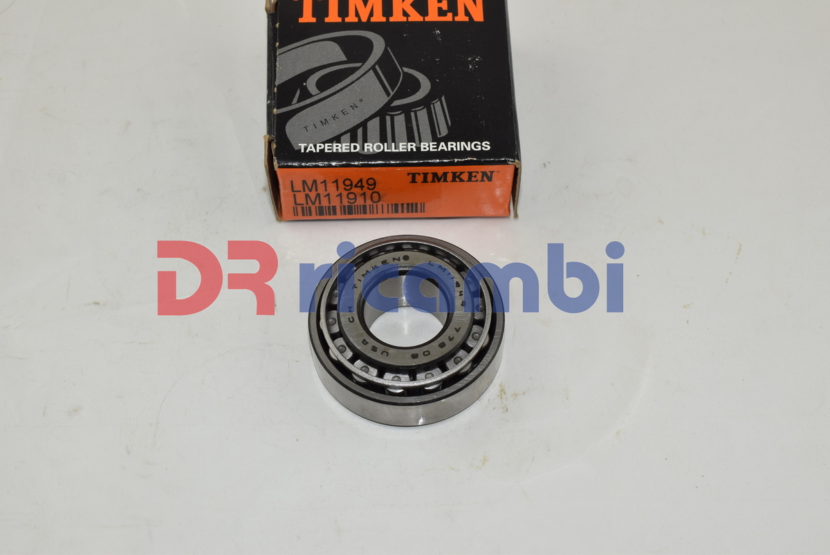 CUSCINETTO A RULLI CONICI AUTOMOTIVE TIMKEN LM11949-LM11910 D. 19.05x45.24x15.49