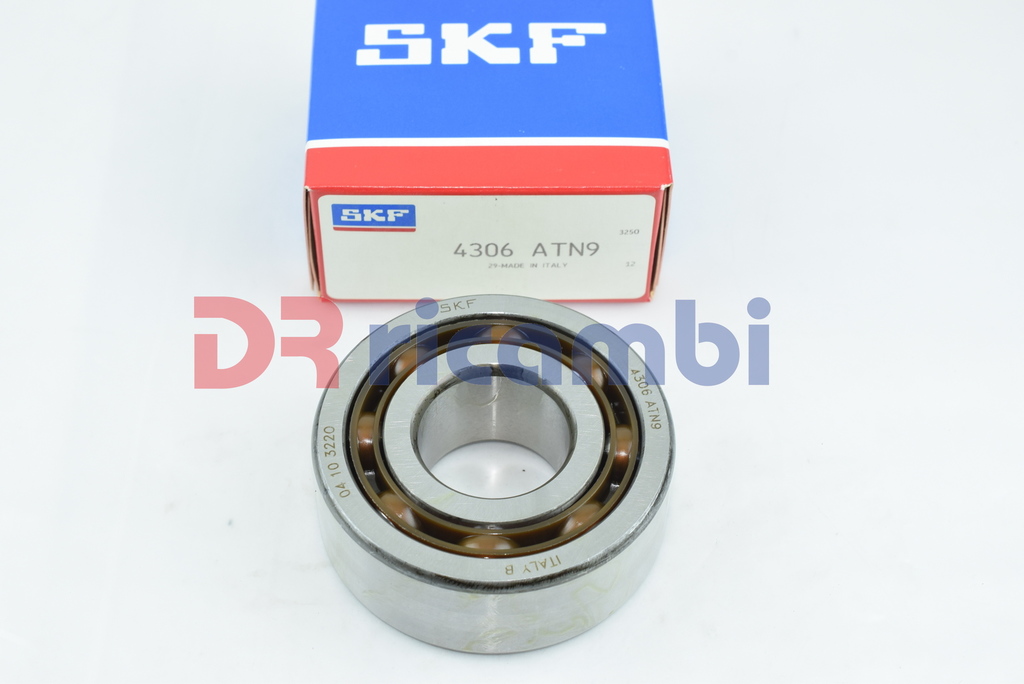 CUSCINETTO RADIALE A DUE FILE DI SFERE GABBIA IN POLIAMMI SKF 4306 ATN9 30x72x27