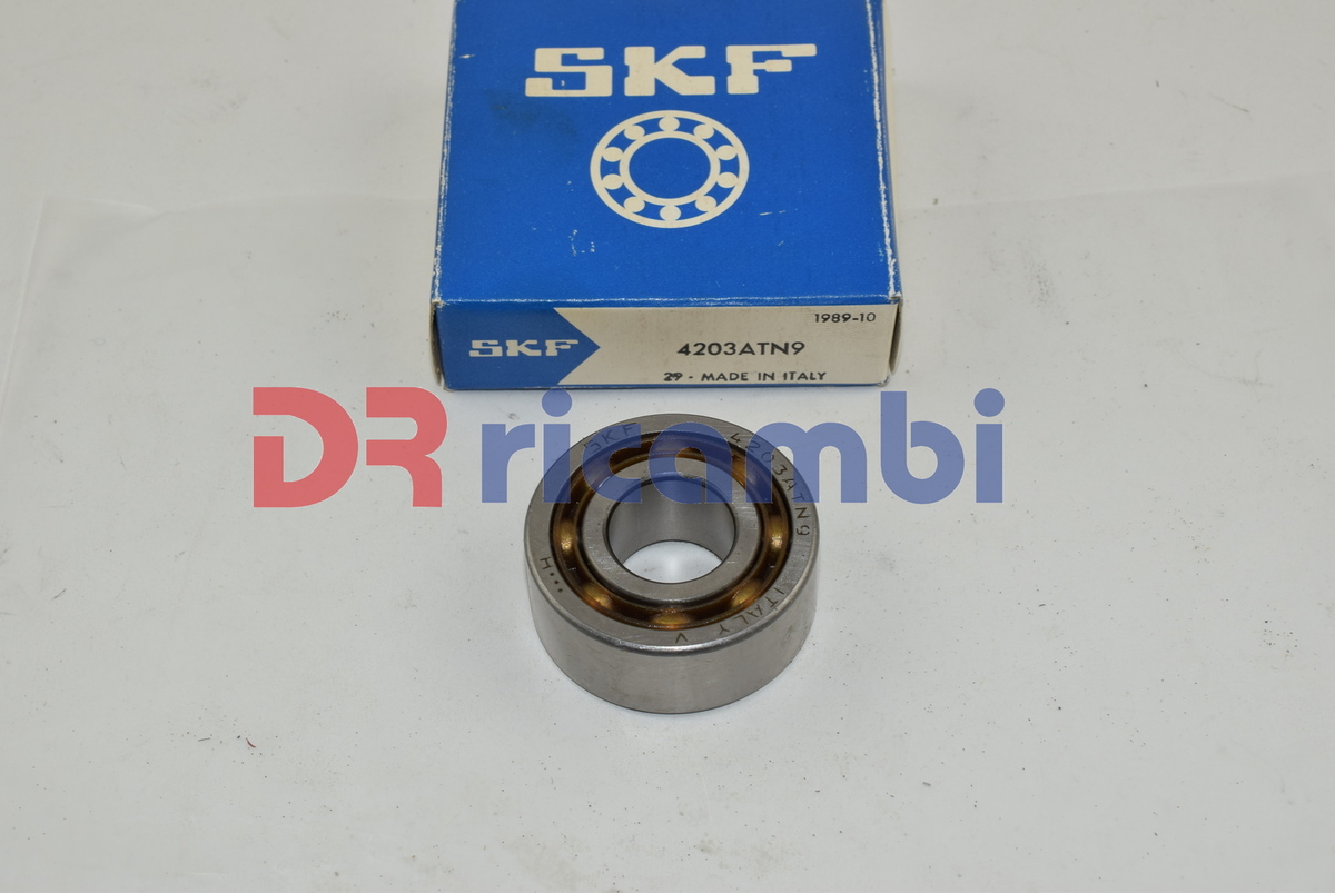 CUSCINETTO DUE FILE DI SFERE GABBIA IN POLIAMMIDE SKF 4203 ATN9  - D. 17x40x16