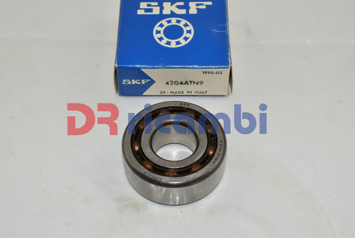 CUSCINETTO A DUE FILE DI SFERE GABBIA IN POLIAMMIDE SKF 4204 ATN9 - D. 20x47x18