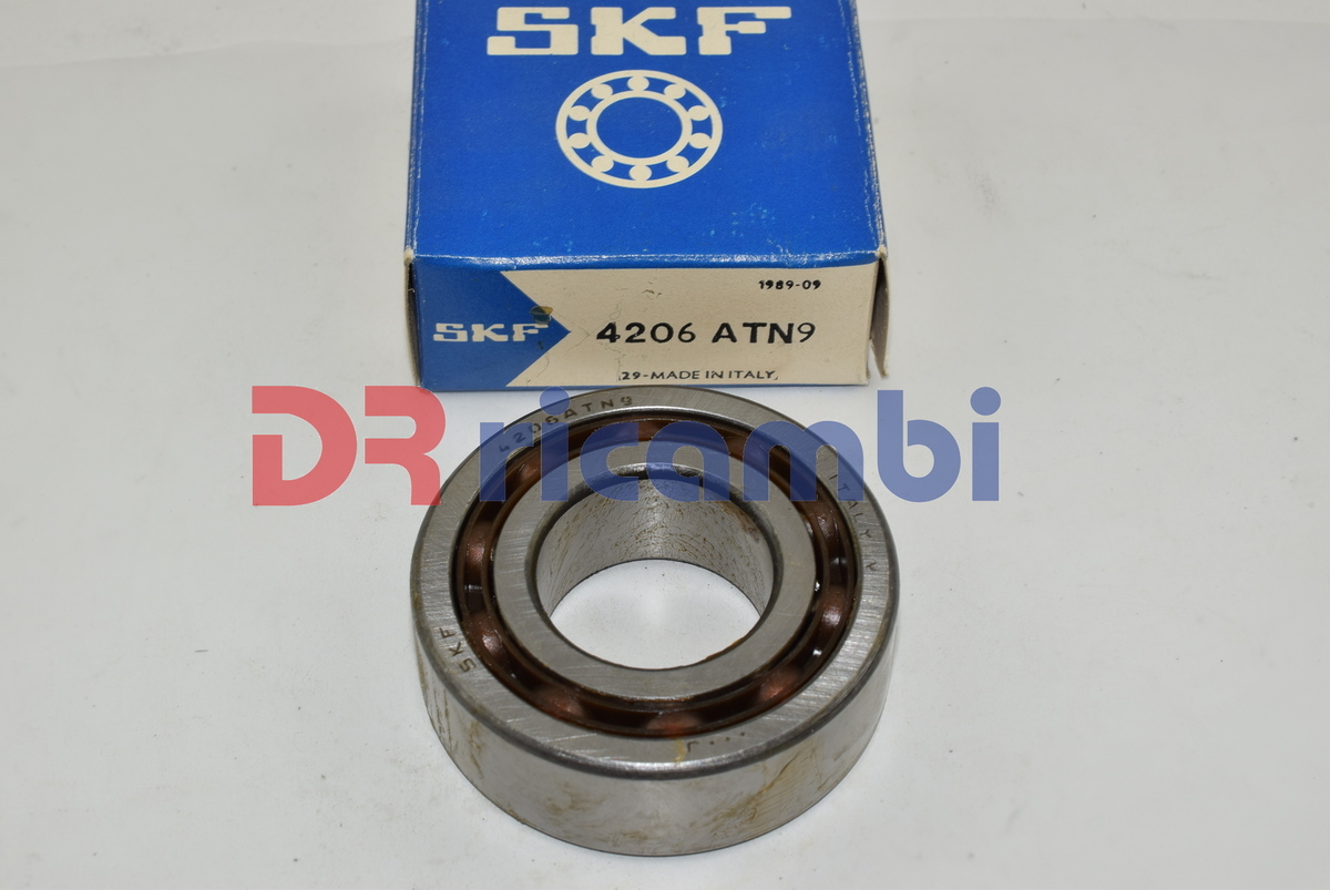 CUSCINETTO A DUE FILE DI SFERE GABBIA IN POLIAMMIDE SKF 4206ATN9 - D. 30x62x20