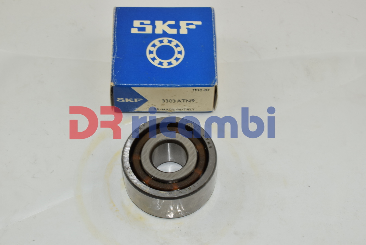 CUSCINETTO RIGIDO A DUE CORONE DI SFERE SKF 3303ATN9 - D. 17x47x22.2