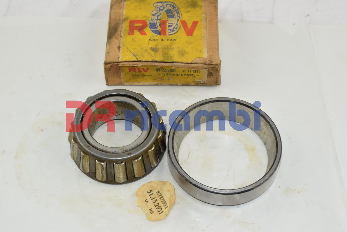 CUSCINETTO A RULLI CONICI RUOTA FIAT OM 616 - RIV 09/11/2931 D. 36.5x76.2x25.7