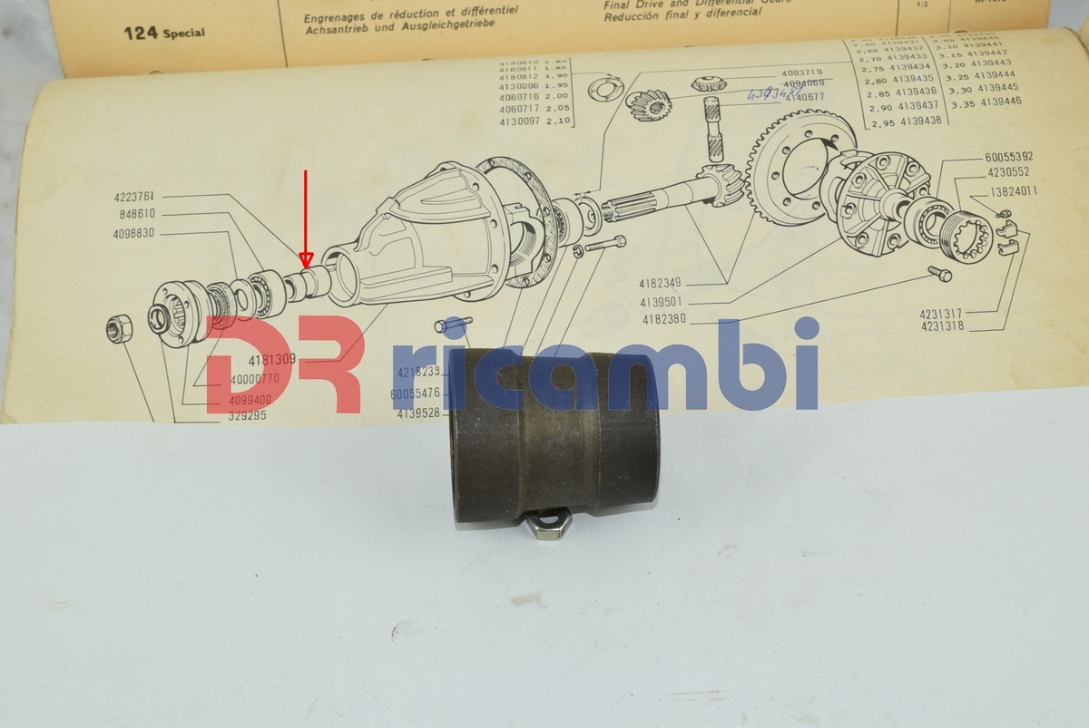 DISTANZIALE PIGNONE DIFFERENZIALE FIAT 124 1300 1500 124 SPECIAL  FIAT 4223761