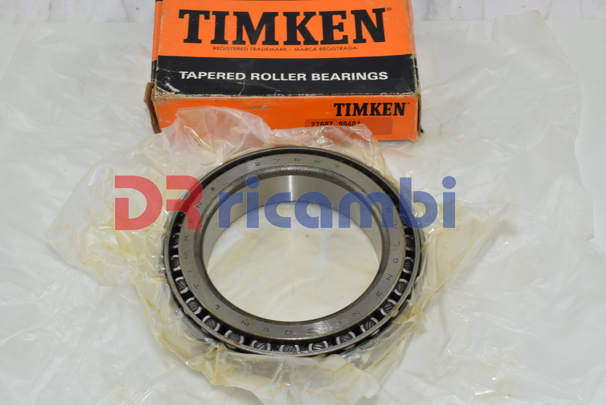 CUSCINETTO A RULLI CONICI PER FIAT IVECO TIMKEN 27687/27620  D. 82.5x125.4x25.5