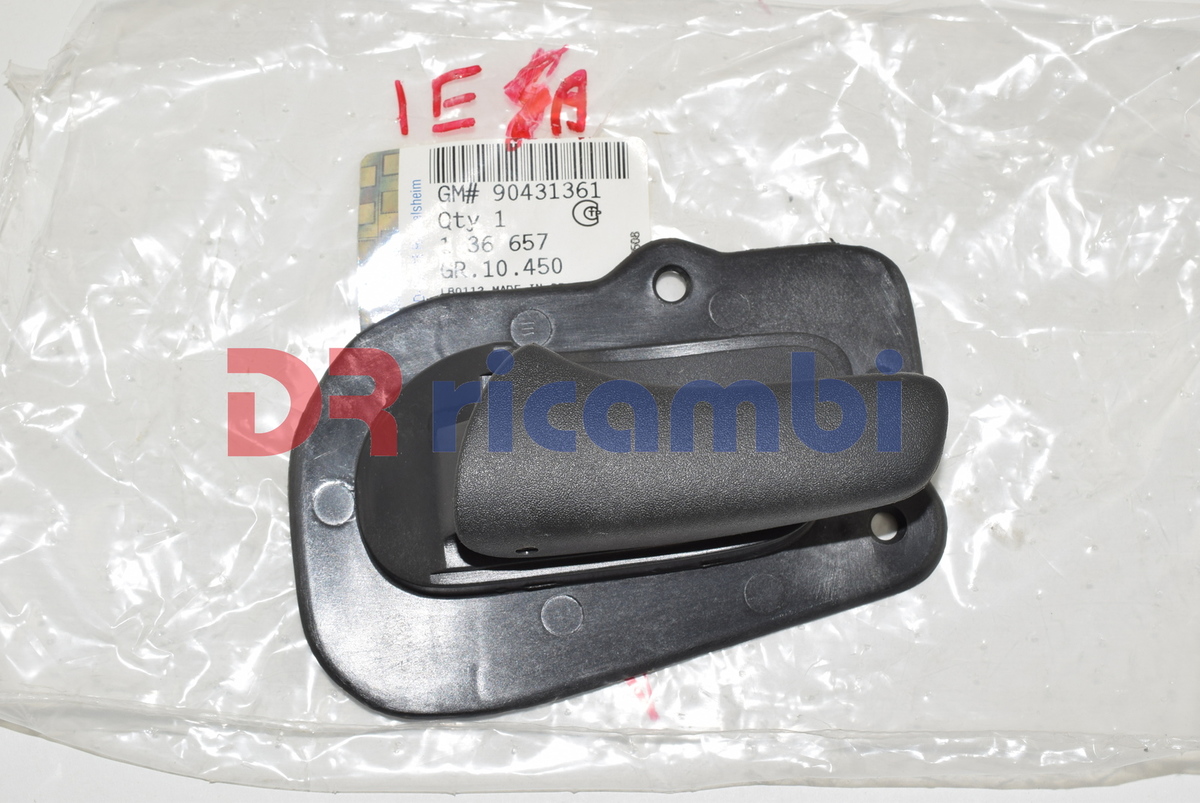 MANIGLIA INTERNA POSTERIORE SINISTRA OPEL CORSA B OPEL 136657 - GM 90431361