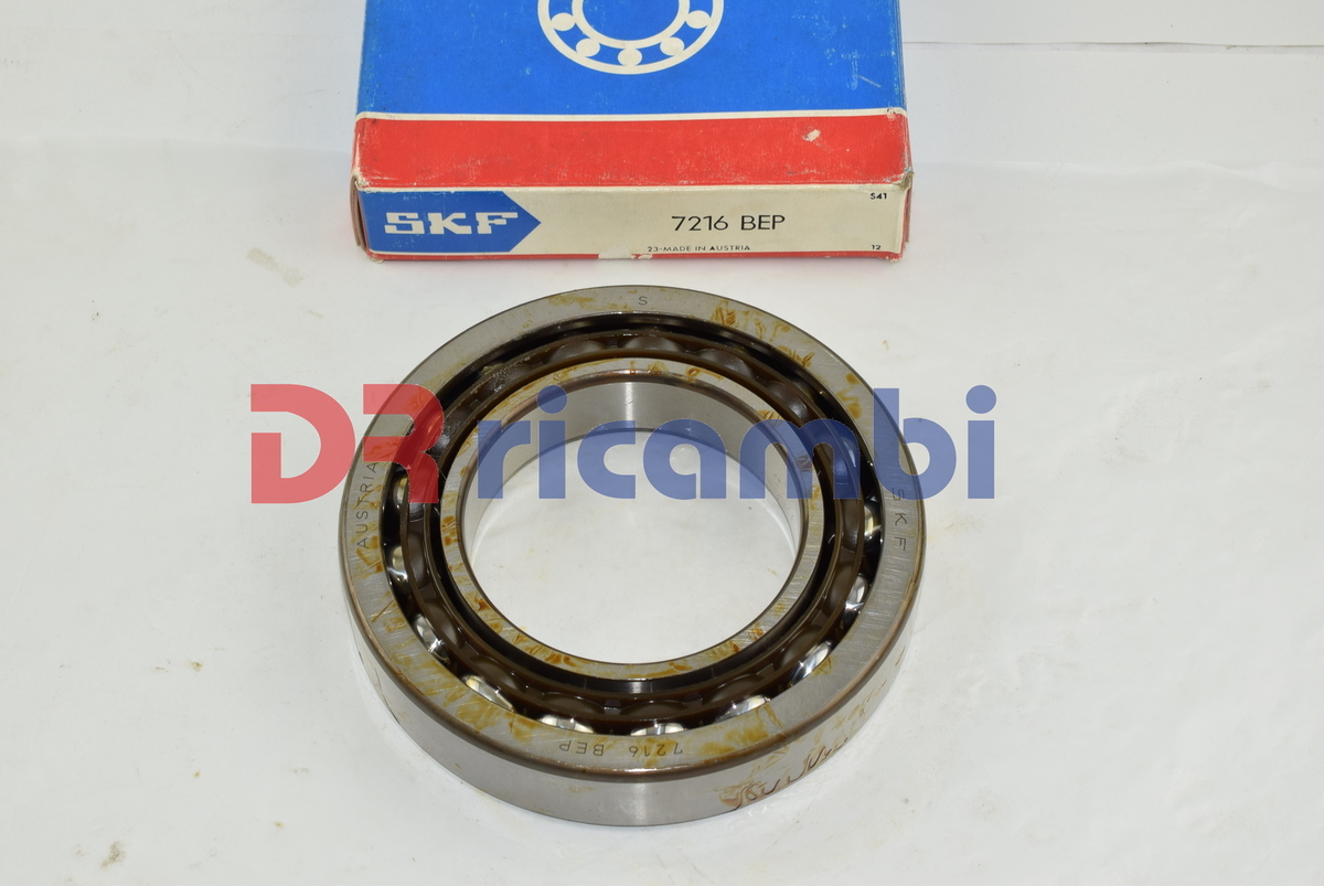 CUSCINETTO A SFERE A CONTATTO OBLIQUO  SKF 7216BEP - D. 80x140x26