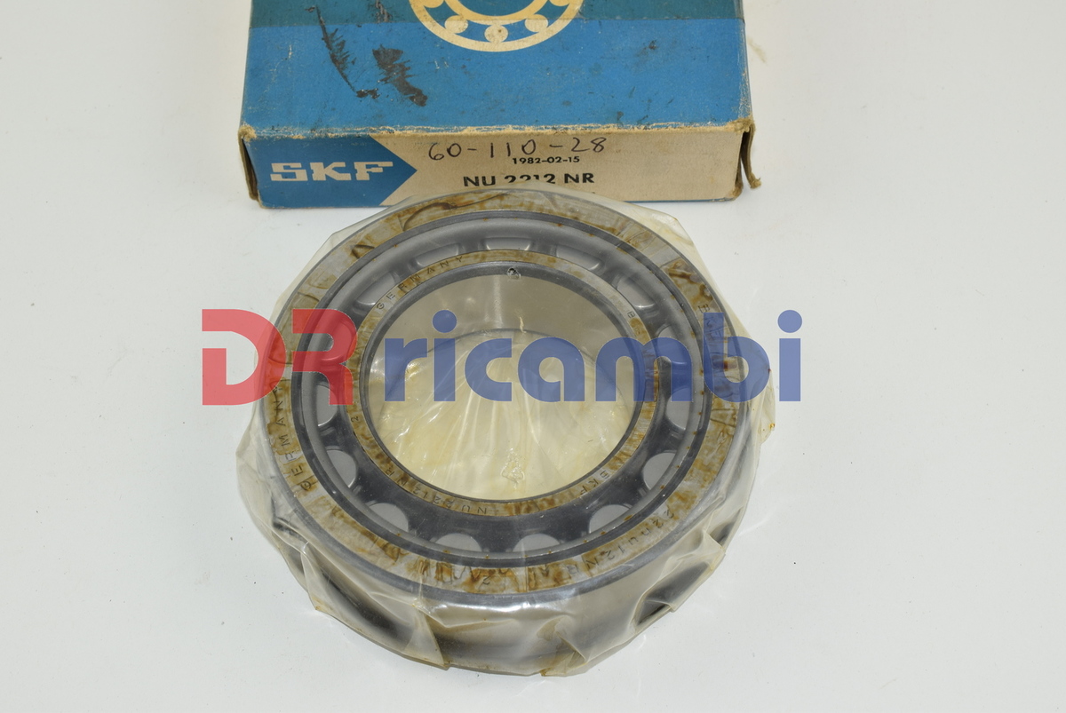 CUSCINETTO A RULLI CILINDRICI GHIERA  SFILABILE SKF NU2212NR - D. 60x110x28