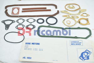 [1451] KIT GUARNIZIONI SERIE MOTORE FIAT 850 1° SERIE 2° SERIE GUARNIZIONI MILANO 1451