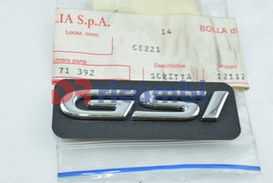 [171392] LOGO SCRITTA TARGHETTA STEMMA SIGLA &quot; GSI &quot;OPEL ASTRA F  OPEL 171392 90510846