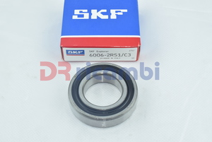 [6006-2RS1/C3] CUSCINETTO RIGIDO A UNA CORONA DI SFERE SKF 6006-2RS1/C3 - D. 30x55x13