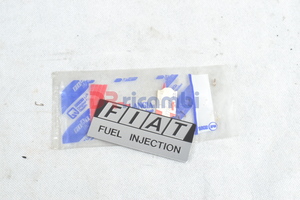 [7786299] LOGO SCRITTA TARGHETTA SCATOLA FILTRO ARIA &quot; FIAT FUEL INJECTION &quot; - 7786299