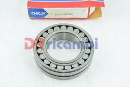 [22215EK/C3] CUSCINETTO ORIENTABILE A DUE CORONE DI RULLI FORO CONICO SKF 22215EKC3 75x130x31