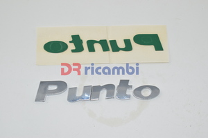 [DR0309] LOGO FREGIO SIGLA MODELLO FIAT &quot; PUNTO &quot; 2° SERIE CON ADESIVO DR0309