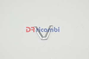 [DR0365] LOGO FREGIO SIGLA MODELLO CROMATA ALFA ROMEO &quot; V &quot; DR0365