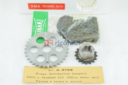 [A2156] KIT CATENA DISTRIBUZIONE MOTORE PER PEUGEOT 205  1360 cc Benzina -  OMB A2156