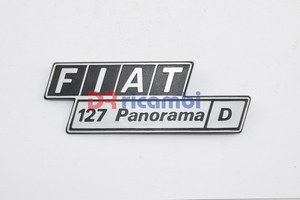 [DR0557] LOGO FREGIO SIGLA MODELLO &quot; FIAT 127 PANORAMA D &quot; DR0557