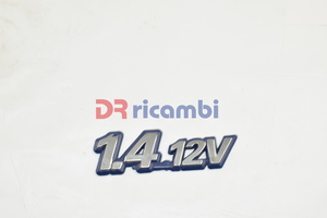 [DR0594] LOGO FREGIO SIGLA MODELLO FIAT &quot; 1.4 12V &quot; DR0594 