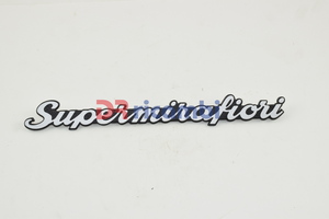 [DR0870] LOGO FREGIO SIGLA MODELLO FIAT 131 &quot; SUPERMIRAFIORI &quot; IN PLASTICA DR0870