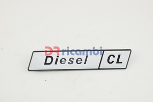 [DR0872] LOGO FREGIO SIGLA MODELLO FIAT &quot; DIESEL CL &quot; DR0872