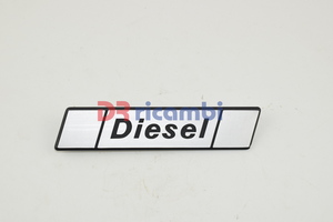 [DR0873] LOGO FREGIO SIGLA MODELLO FIAT &quot; DIESEL &quot; IN METALLO DR0873