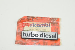 [1130790110] LOGO FREGIO SIGLA MODELLO ALFA ROMEO &quot; TURBO DIESEL &quot; ALFA 1130790110